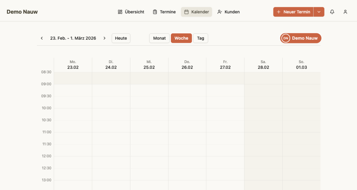 Kalender-Wochenansicht