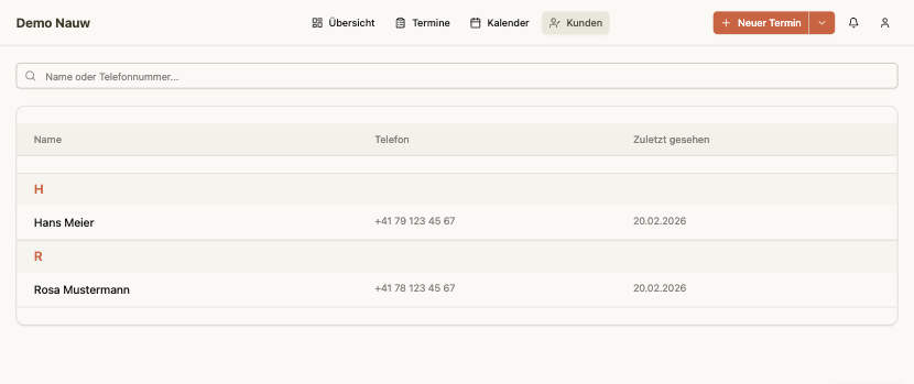 Kundenliste