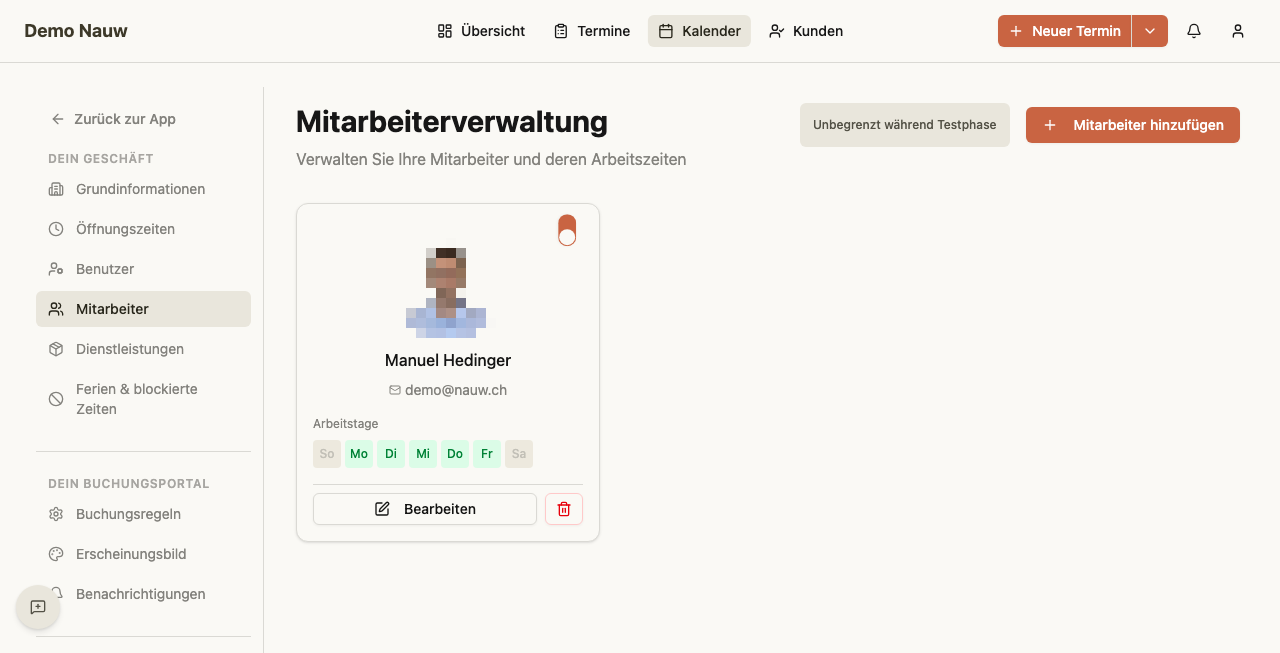 Mitarbeiterliste